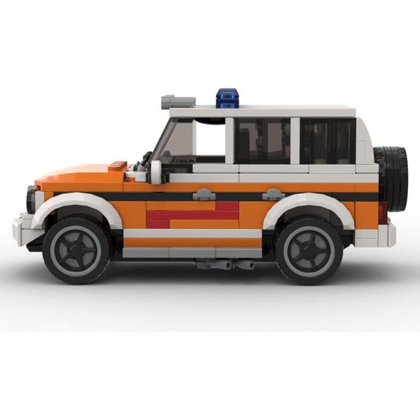 Modbrix 107855 - G-Modell Notarzt Geländewagen - 277 Klemmbausteine